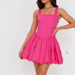 MIDSUMMER DREAM BUBBLE MINI DRESS PINK